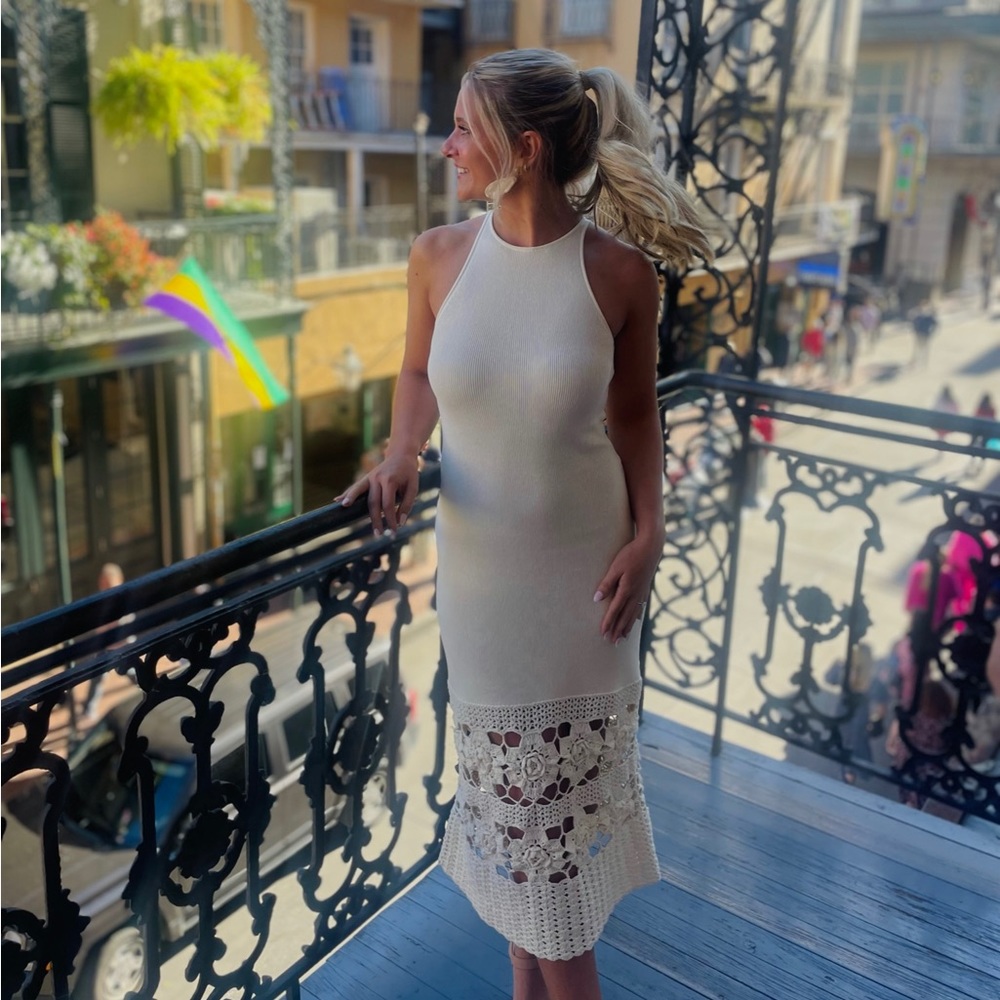 Tularosa Crochet Midi Dress
